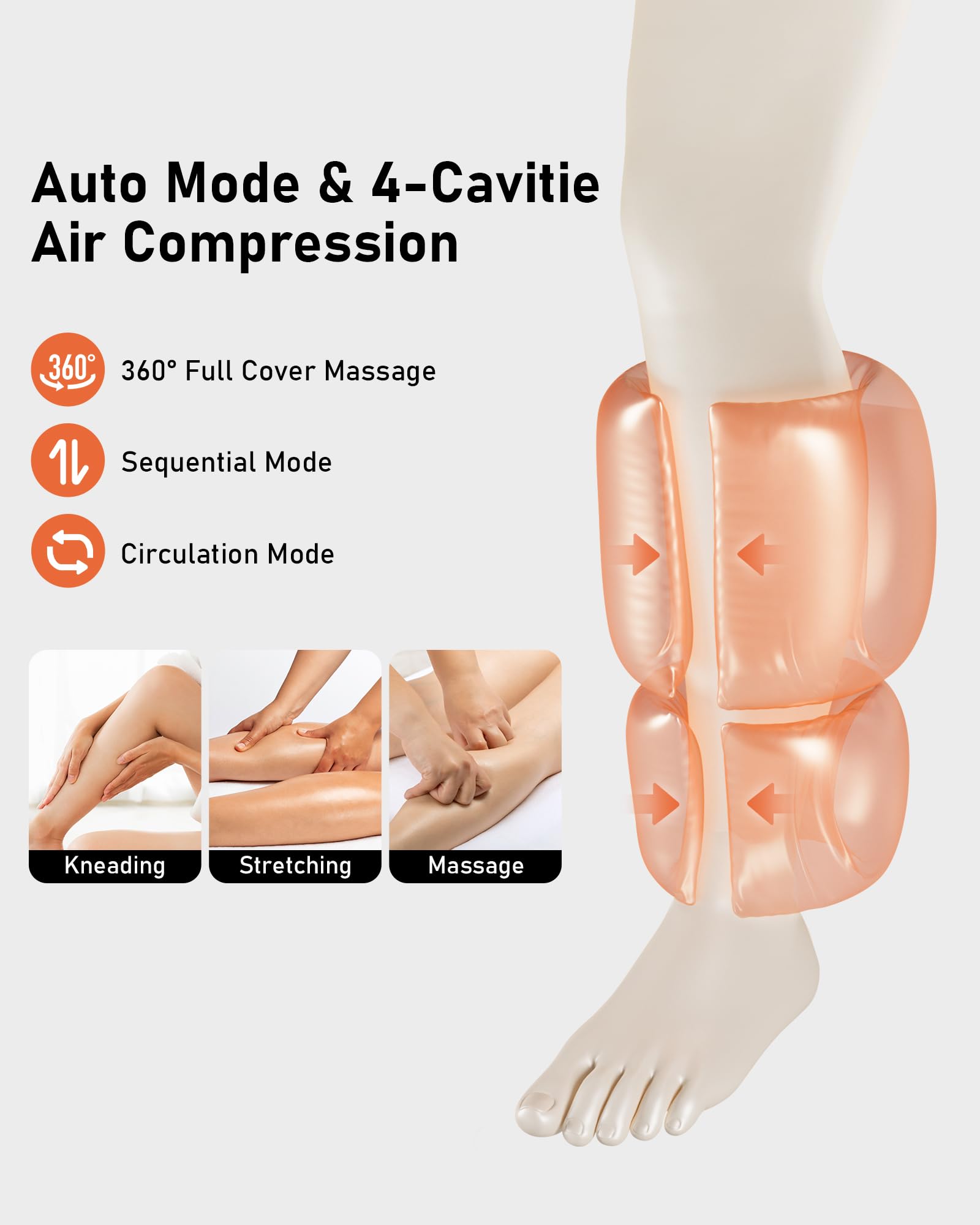QUINEAR secure-fit velcro-strap keeps massager in place