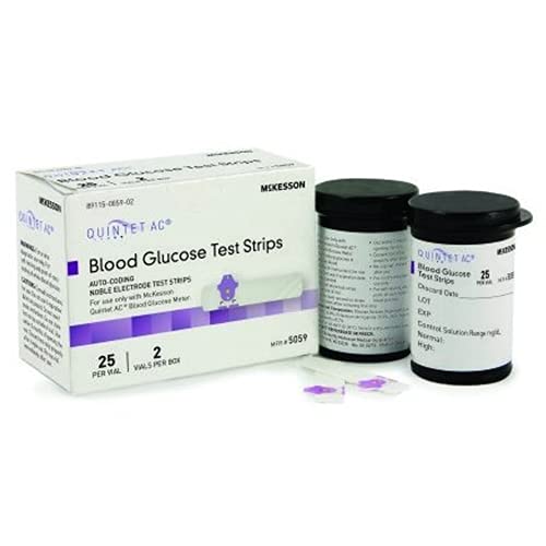 Quintet AC glucose strip bottle for fast, precise readings.