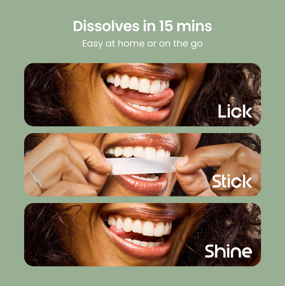 Strips dissolving in 15 minutes with no rinsing required