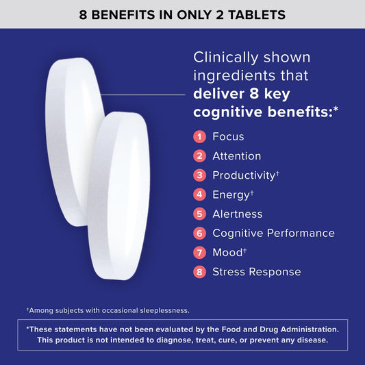 Qunol Brain Health Focus Plus capsules side view for easy intake