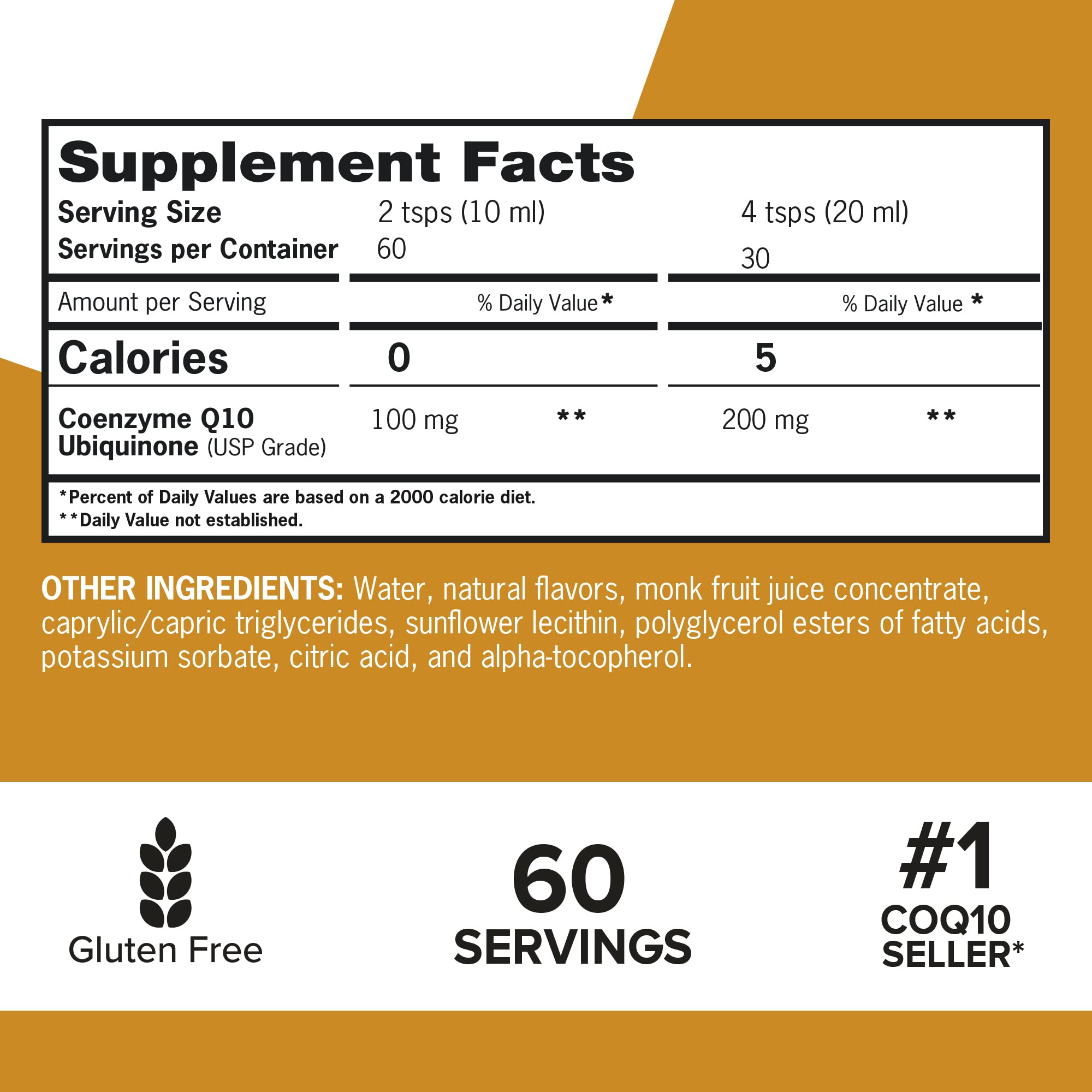 Qunol liquid CoQ10 orange pineapple flavor close-up emphasizes refreshing taste and absorption