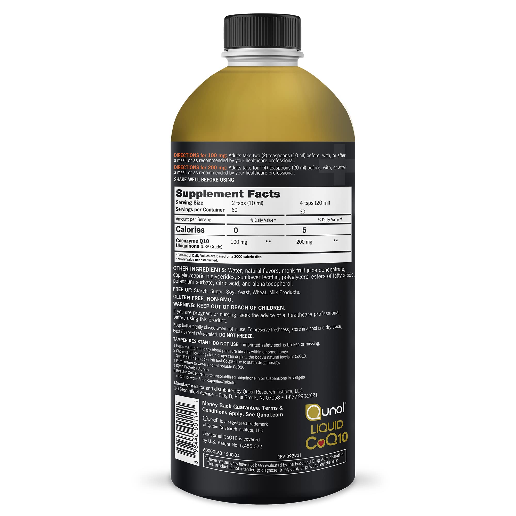 Qunol liquid CoQ10 packaging box on a shelf suggesting a gift-ready health option