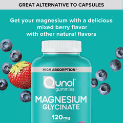 Morning routine with Qunol Magnesium Glycinate Gummies ready for daily intake.