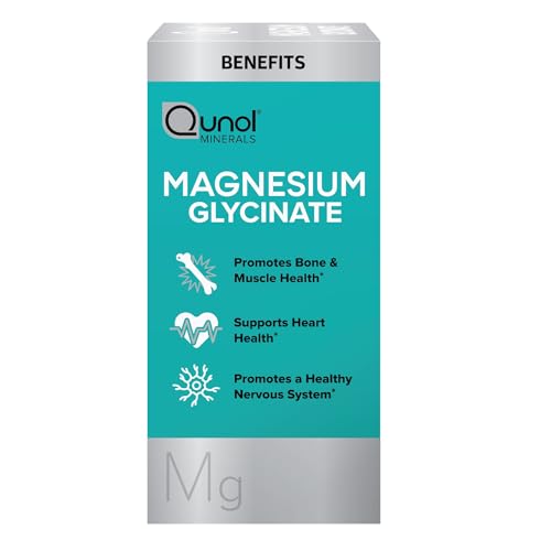 Qunol Magnesium Glycinate stacked tablets ready to take daily