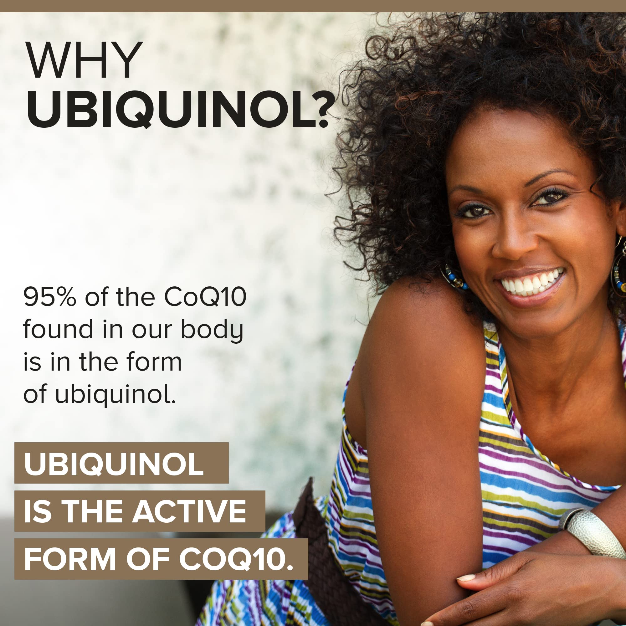 Qunol Plus ubiquinol capsules displayed for antioxidant energy production