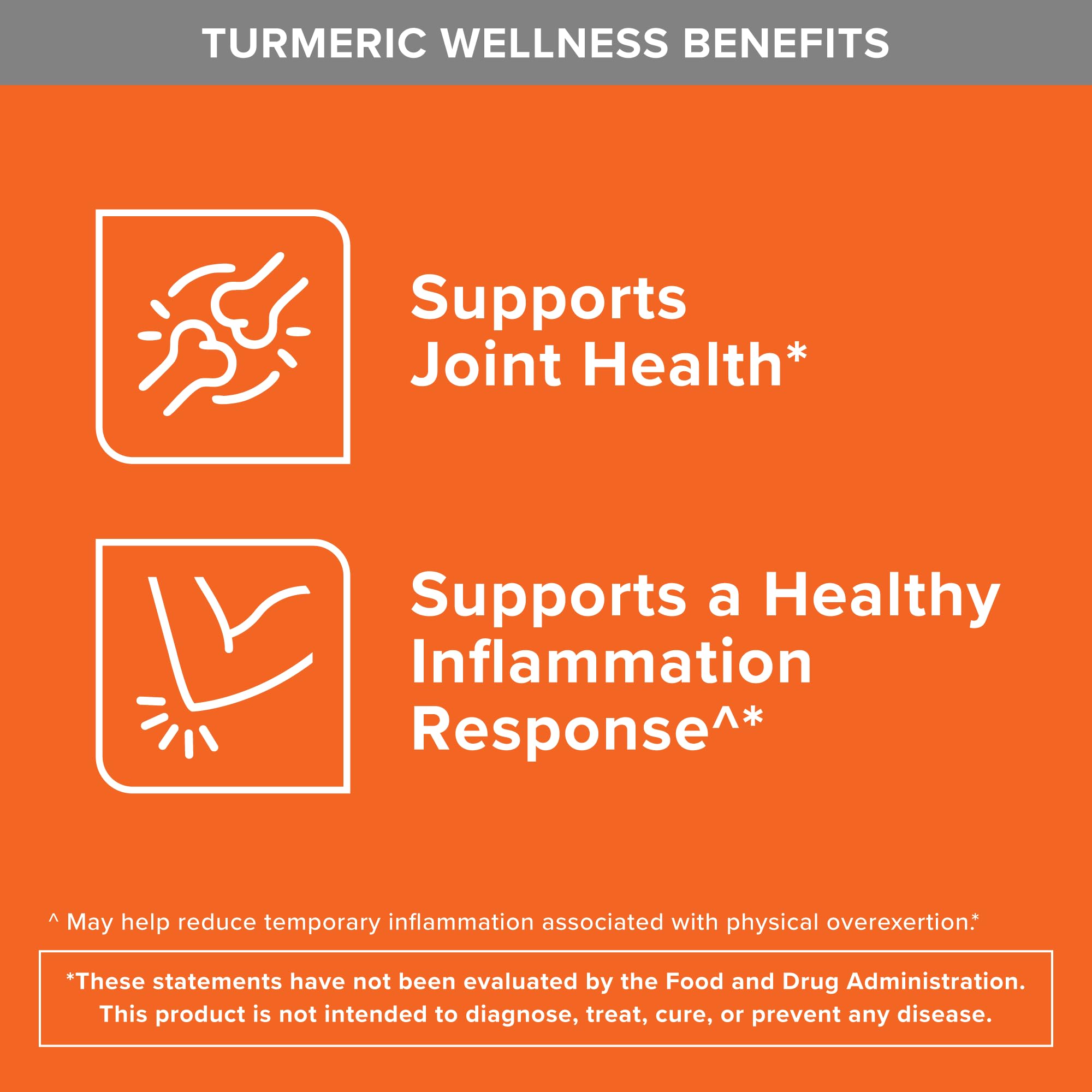 Qunol Turmeric with ginger root powder emphasizes soothing botanicals.
