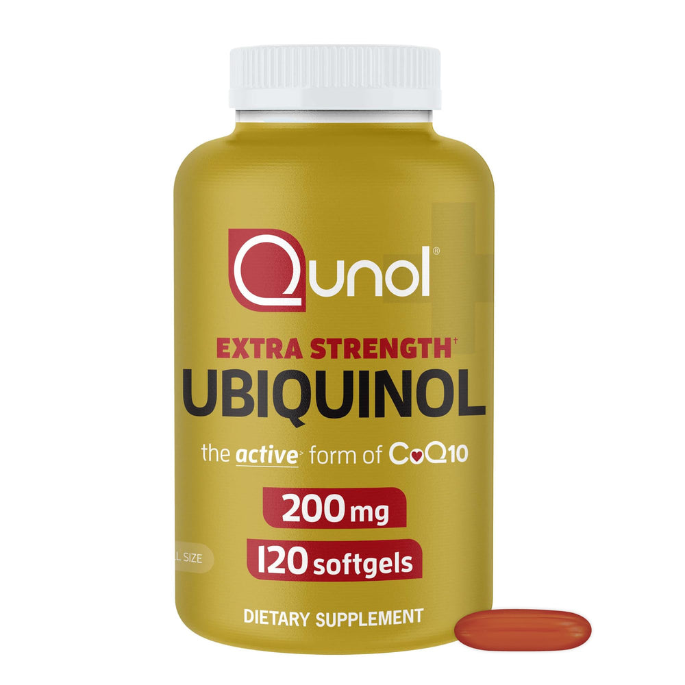 Qunol Ubiquinol bottle for easy daily supplement routine
