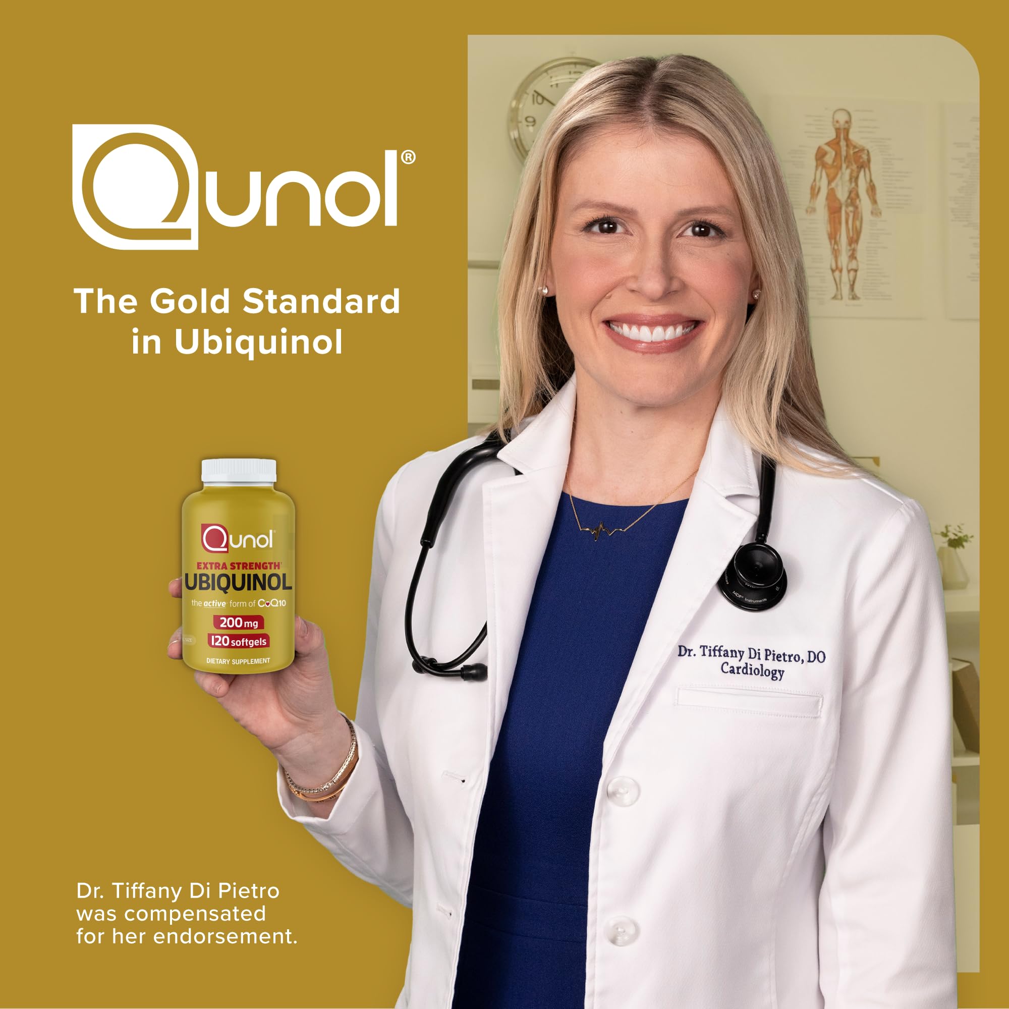 Qunol Ubiquinol daily use scene on bedside table