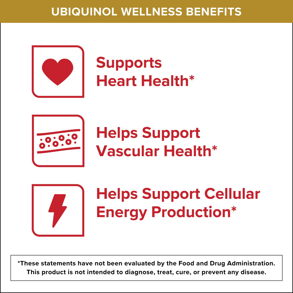 Qunol Ubiquinol label close-up highlighting active form