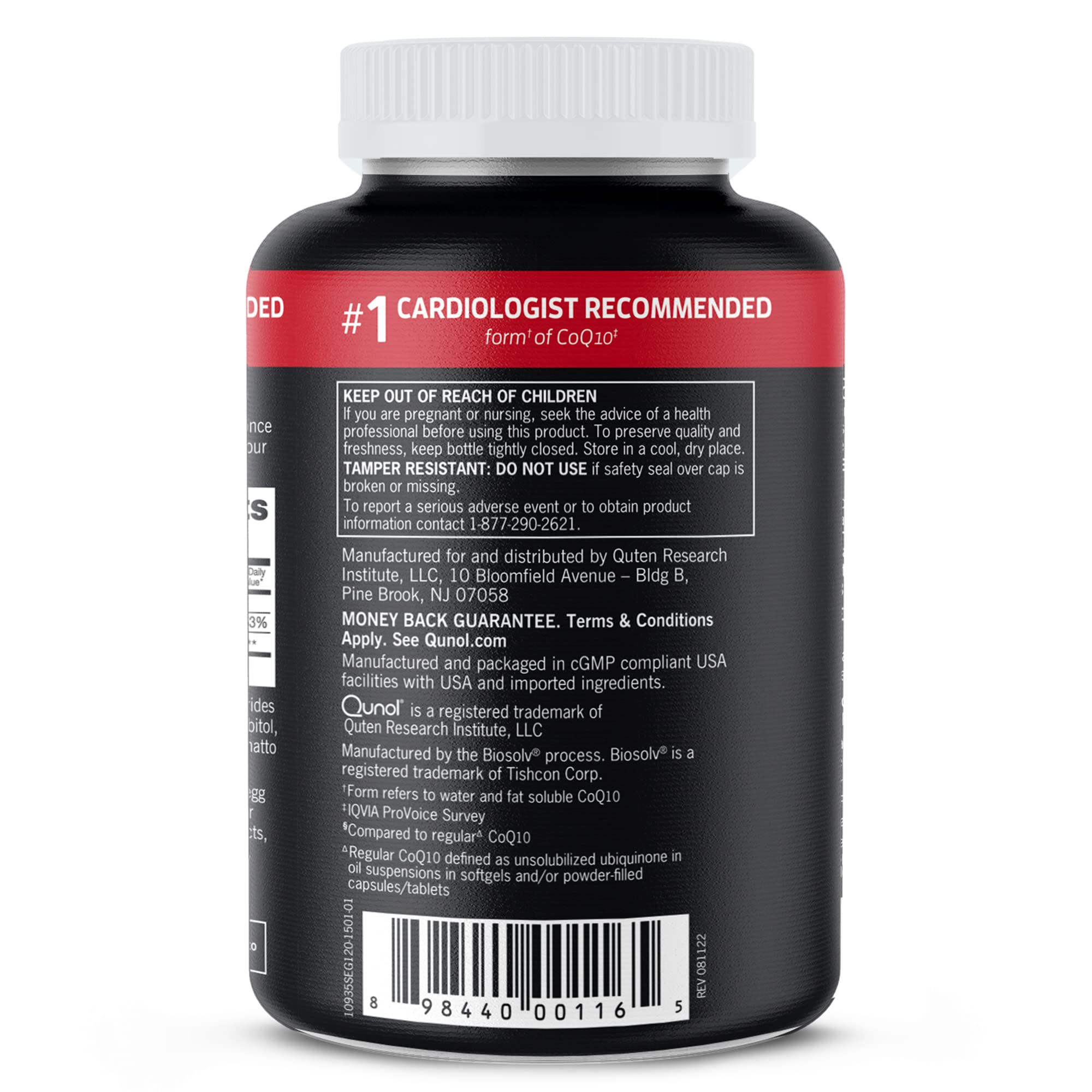 Qunol Ultra CoQ10 softgels on table highlighting convenient softgel form