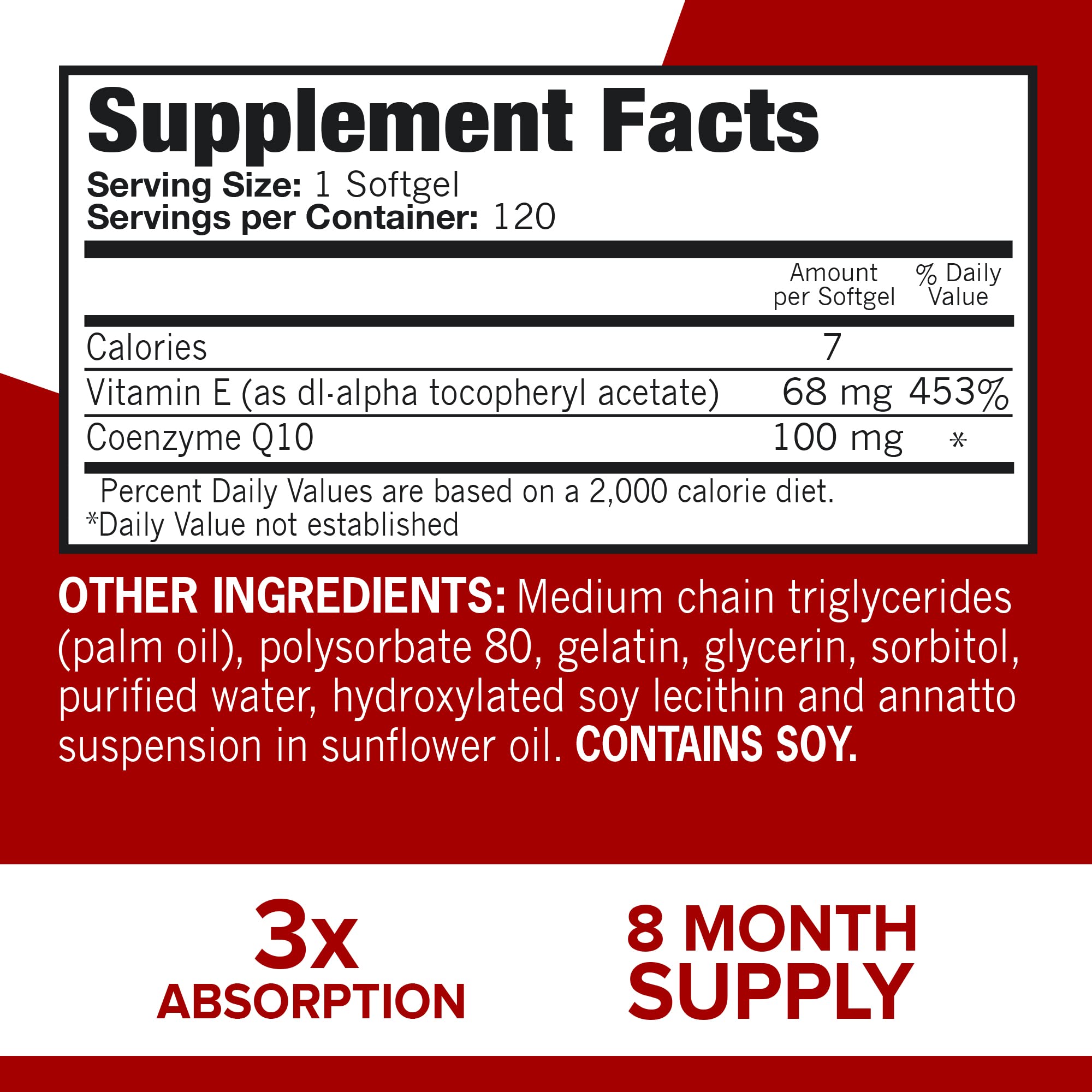 Qunol Ultra CoQ10 softgels close-up emphasizing compact, absorbable form
