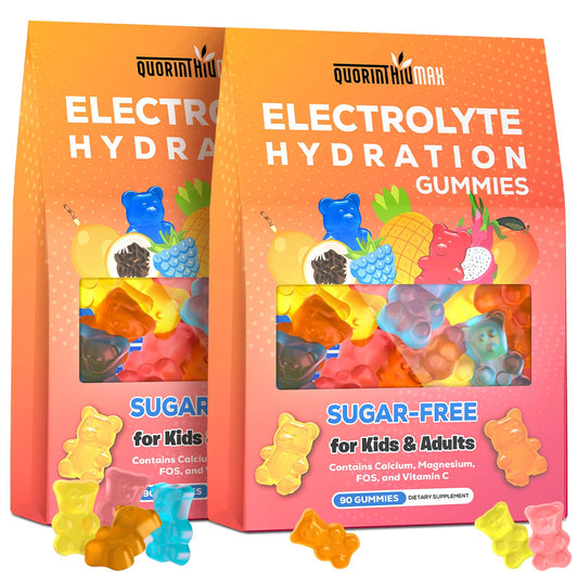 Quorinthiumax Electrolyte Gummies Blue Raspberry for on-the-go hydration and flavor