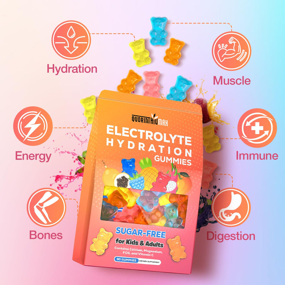 Quorinthiumax Electrolyte Gummies Dragon Fruit kid-friendly sugar-free option