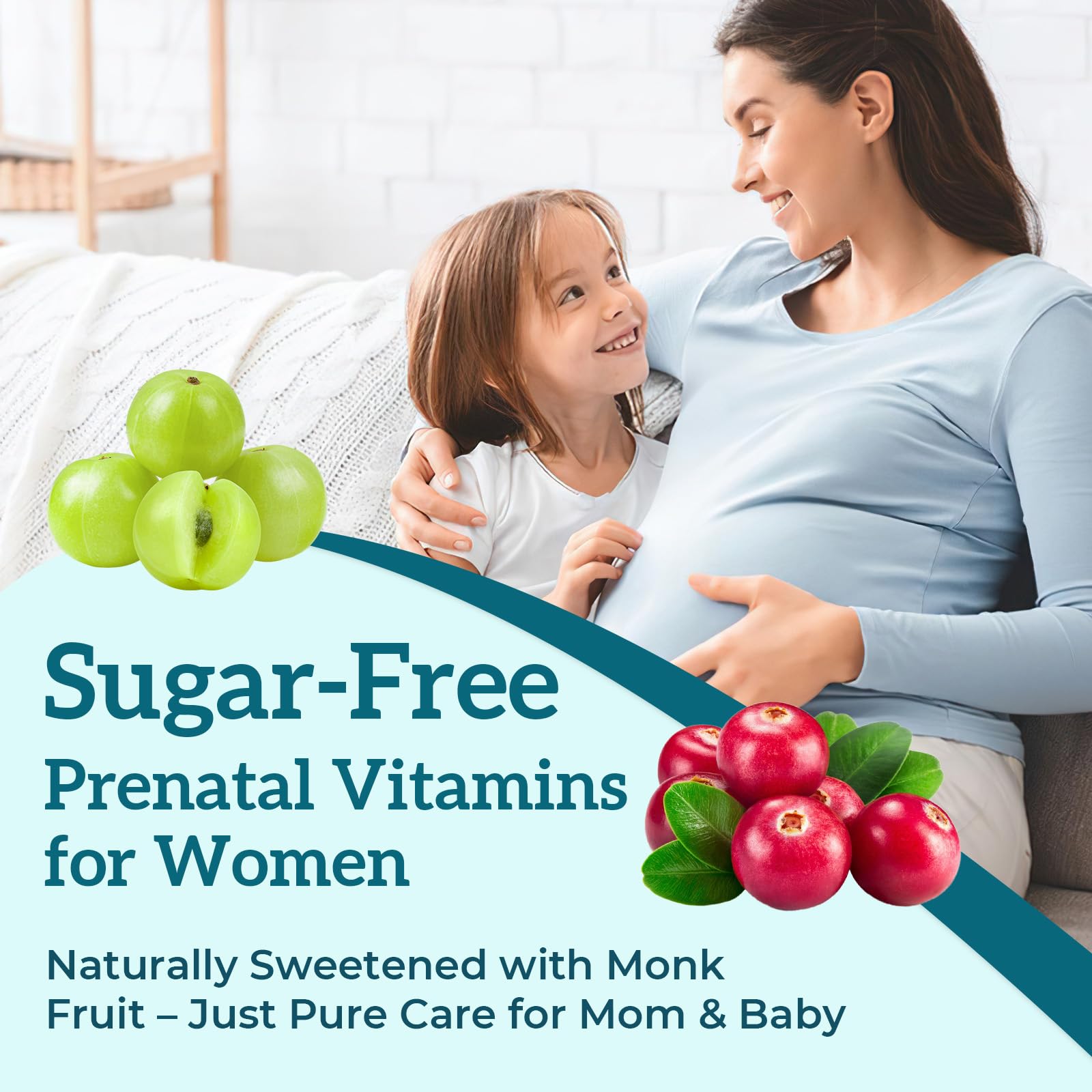 Quorinthiumax prenatal gummies vegan sugar-free, plant-based formulation