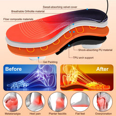Quunoot external 5000mAh battery powers long-lasting warmth in shoes.