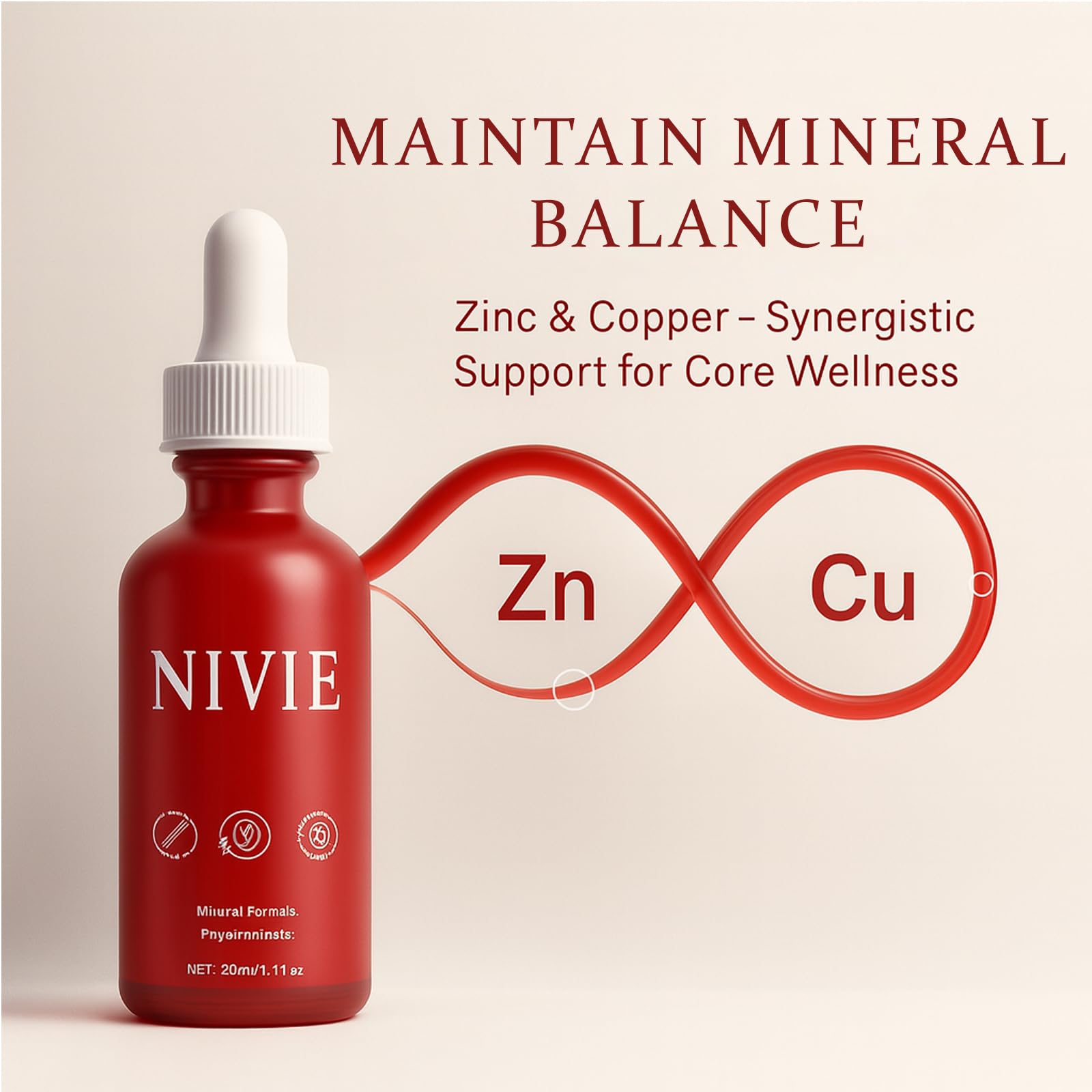 QUZOYU Nivie Organics Ashwagandha ingredients shown for a natural blend.