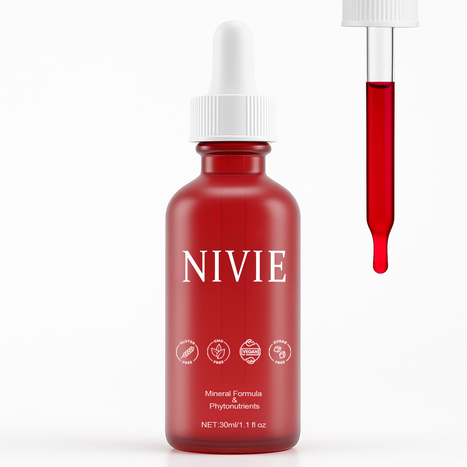 QUZOYU Nivie Thyroid Drops bottle for easy daily mineral support.