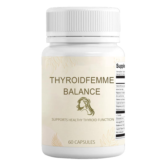 QUZOYU Thyroidfemme Balance bottle pour showing easy daily dosing