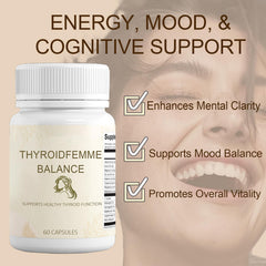 QUZOYU Thyroidfemme Balance label view highlighting key ingredients