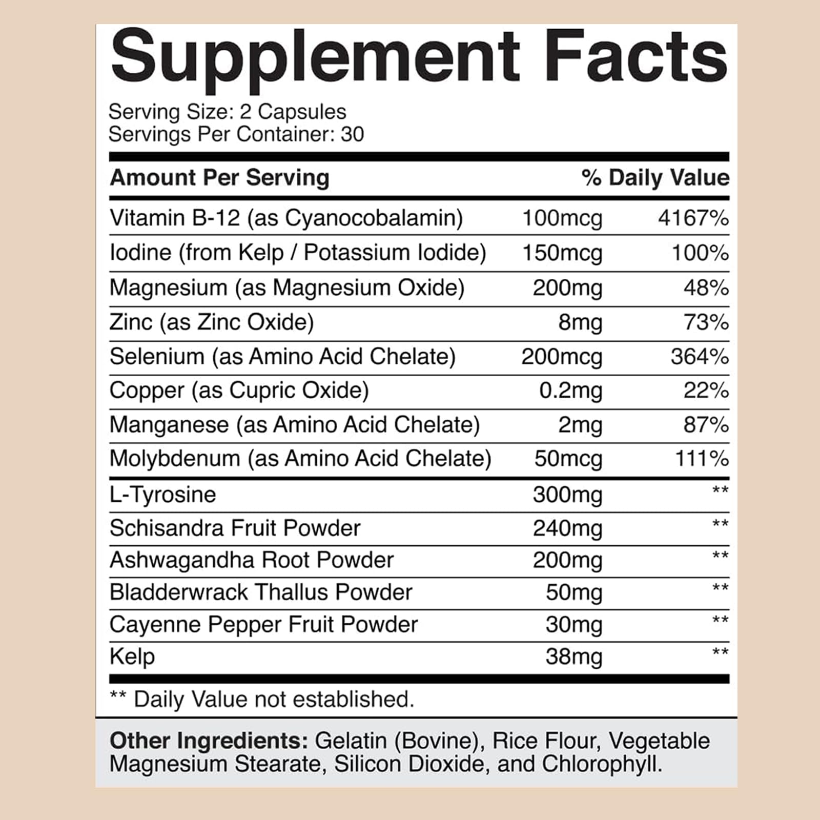 QUZOYU Thyroidfemme Balance supplement pair suggests simple habit