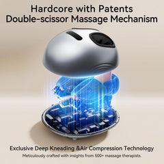 QXC foot massager provides 360-degree compression for a comforting foot hug.
