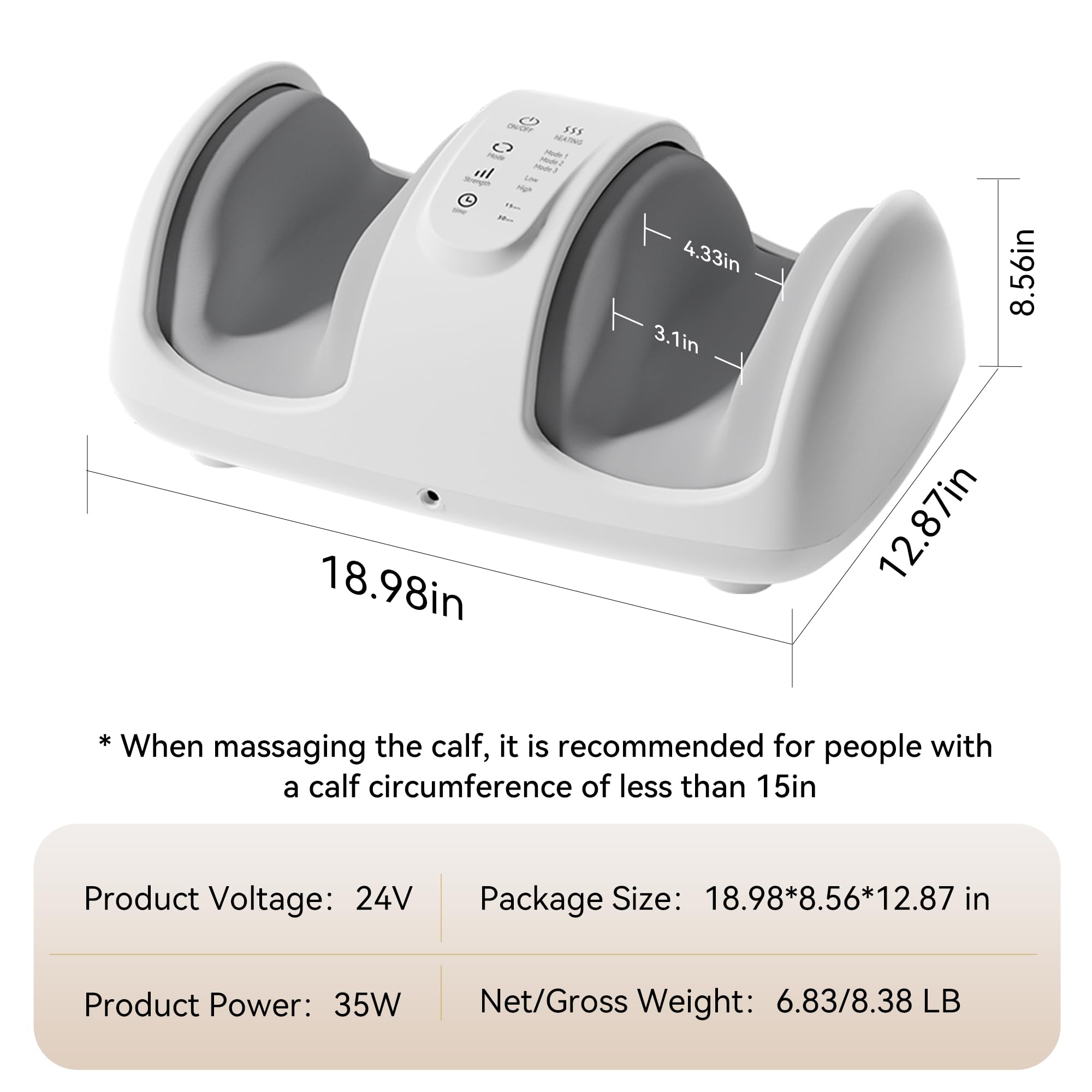 QXC ergonomic-design massager fits homes with quiet operation.