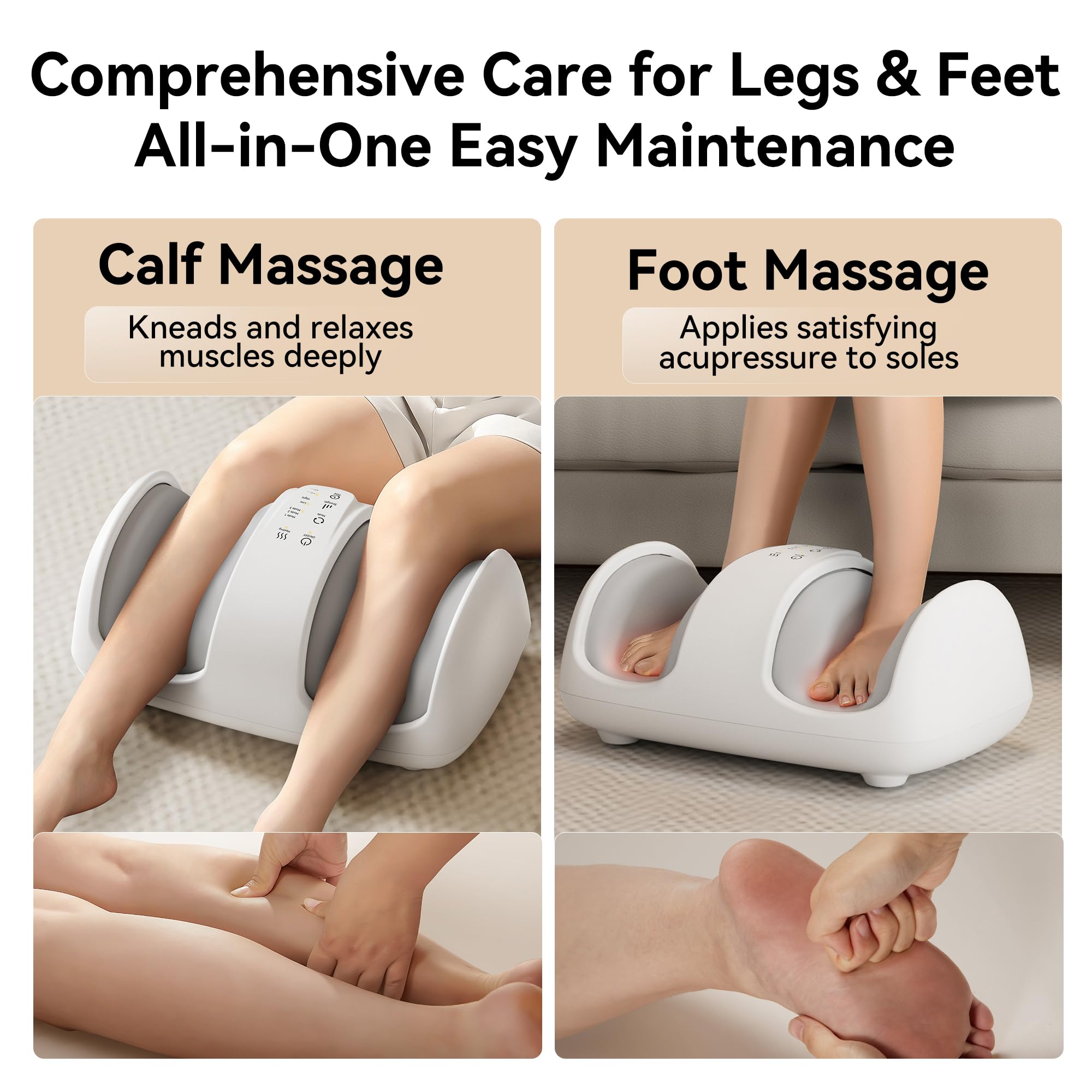 QXC massager with red-light promotes soothing recovery and comfort.