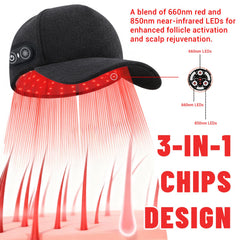 Qydenova wireless cap with 2000mAh battery for hands-free sessions
