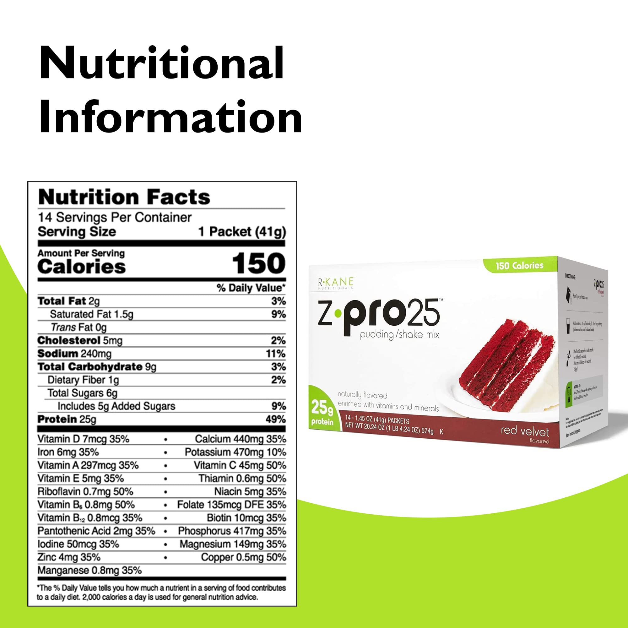 Z-Pro Red Velvet packet packaging for quick on the go use