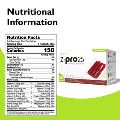 Z-Pro Red Velvet packet packaging for quick on the go use