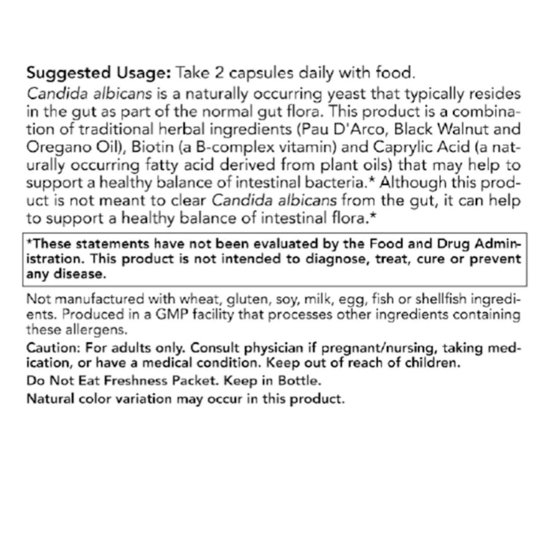 Shelf-stable packaging visible for Rachelstea Candida Support