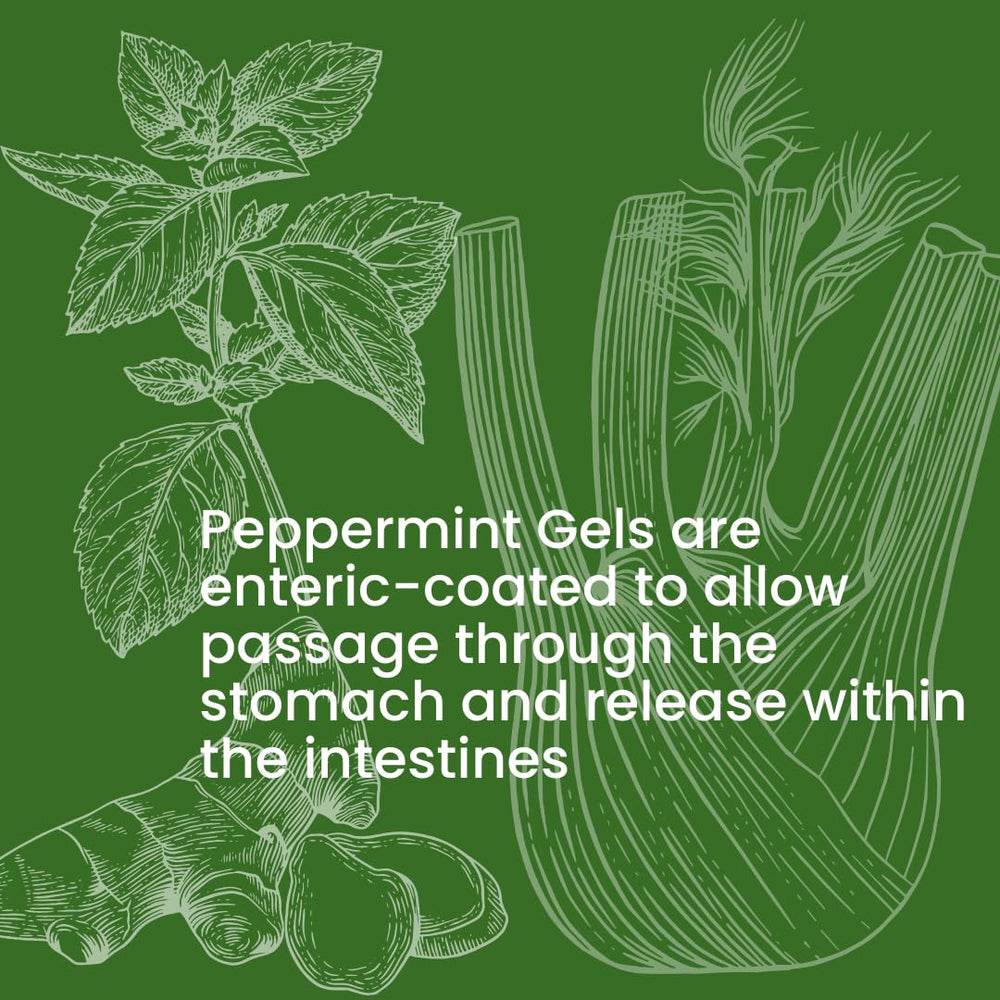Rachelstea Peppermint Gels after meals concept shot for comfort