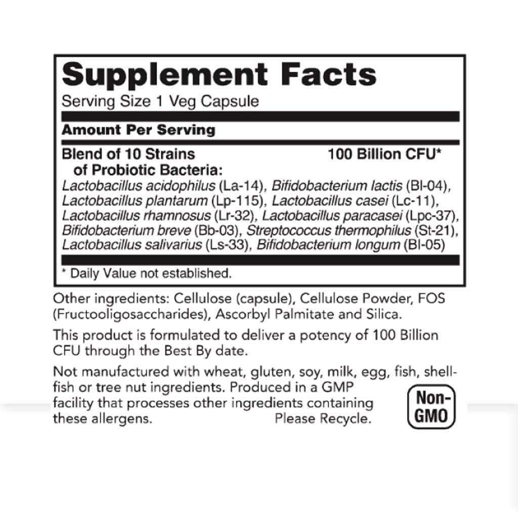 Rachelstea Rachel’s Pro 100 Probiotic recommended in the morning on an empty stomach.