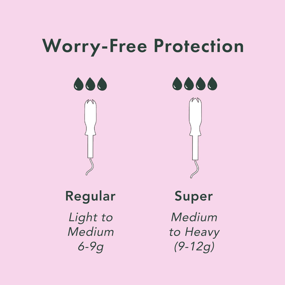 Rael tampons fit easily into pockets for travel and everyday carry