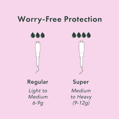 Rael tampons fit easily into pockets for travel and everyday carry