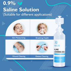RAELIS saline solution 120-piece bulk packaging