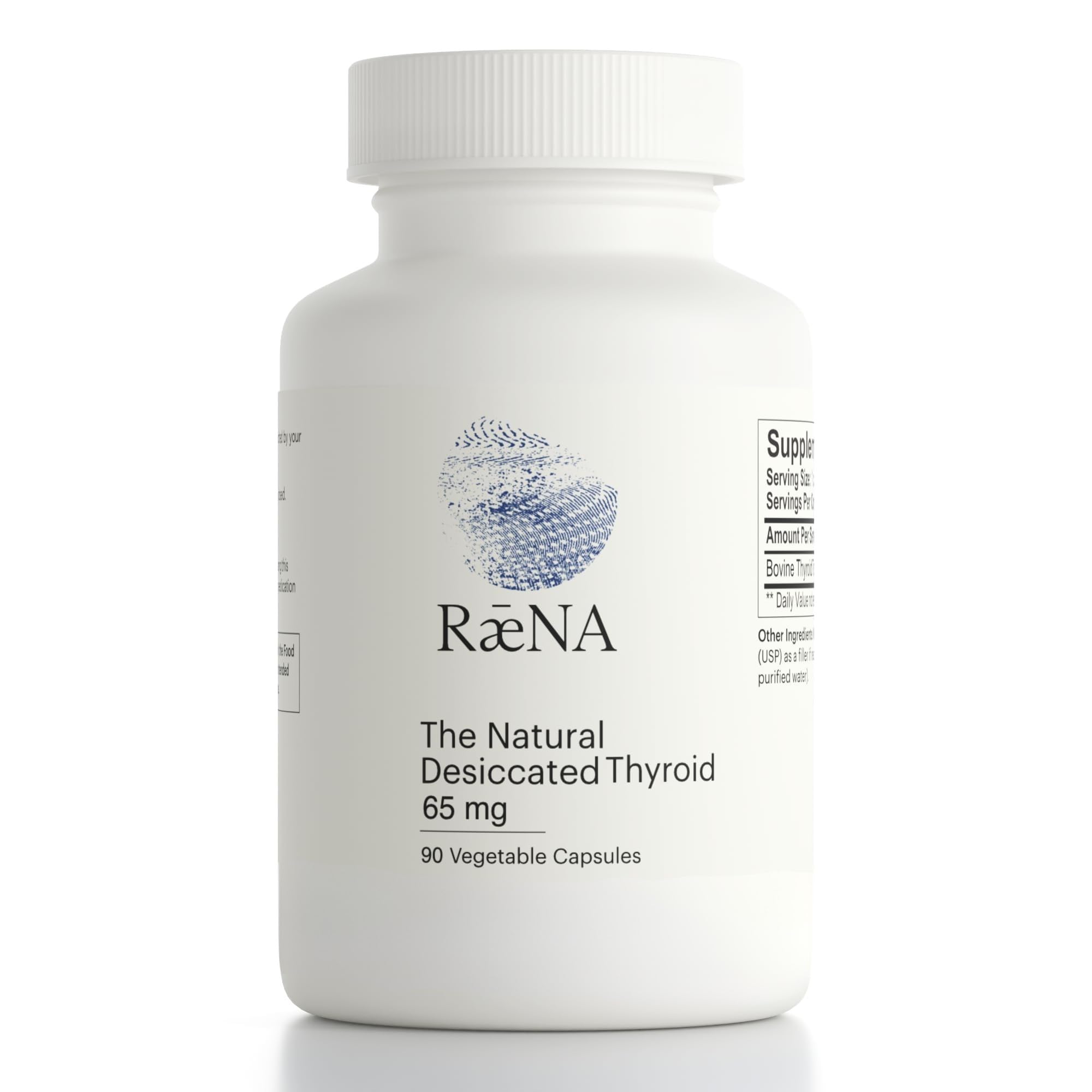 Raena Premium Bovine bottle: easy daily capsules for natural nutritional support.