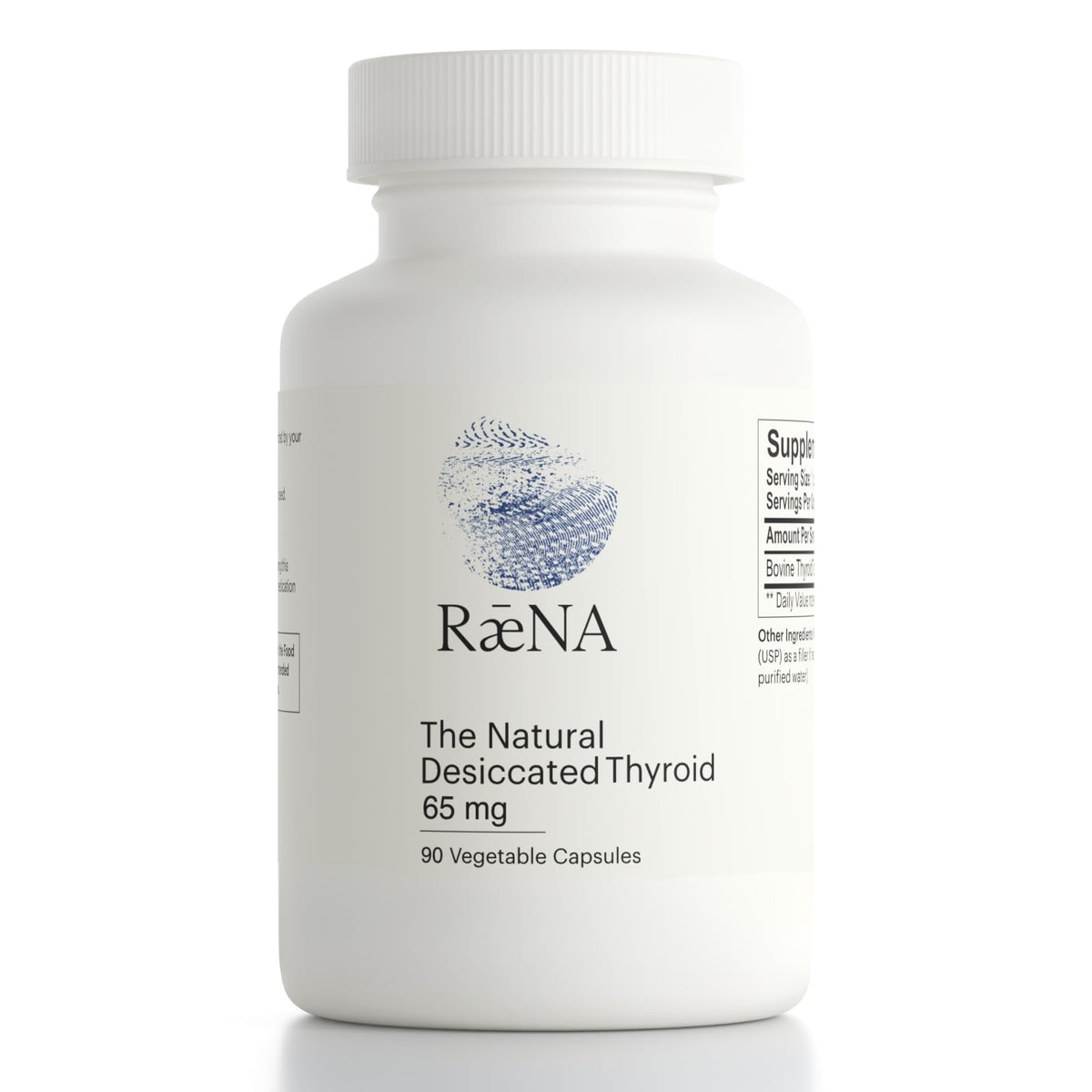 Raena Premium Bovine bottle: easy daily capsules for natural nutritional support.