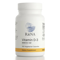 Raena Vitamin D3 Plus K2 capsules shown for daily wellness and simplicity