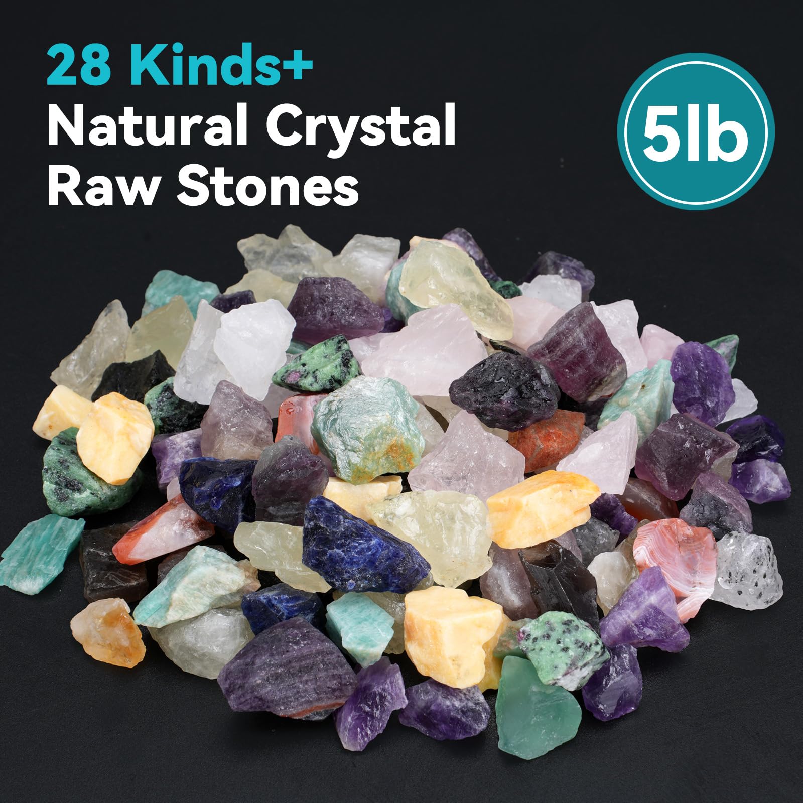 Rahato half-to-one-inch rough stones close-up ideal for tumbling practice.