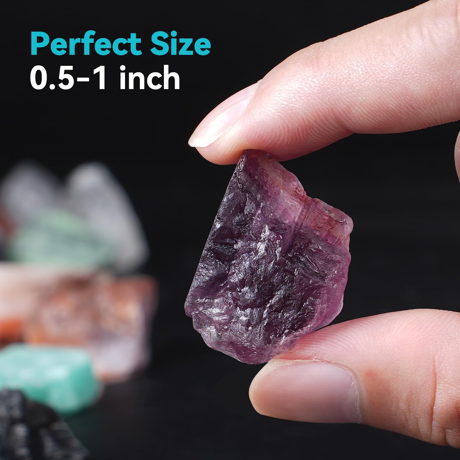 Rahato natural gemstones assortment highlights varied colors for DIY projects.