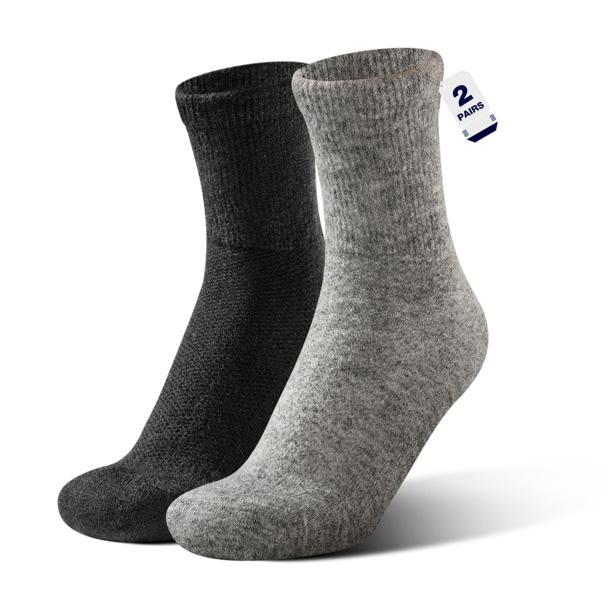 Rahhint Alpaca Wool Diabetic Sock close-up texture showing soft fibers for all-day comfort.