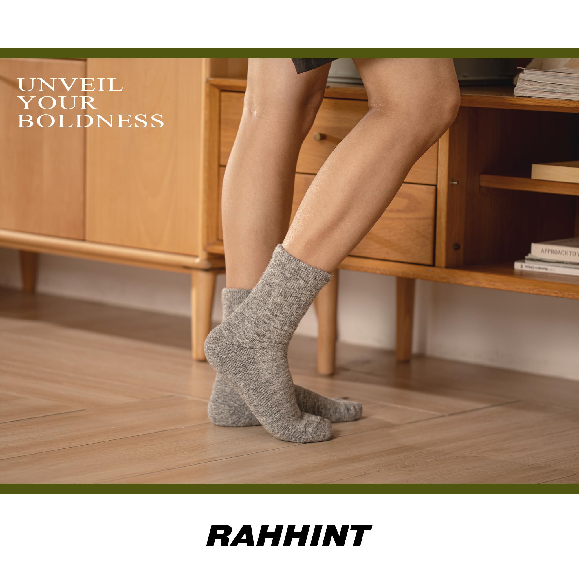Rahhint Alpaca Wool Diabetic Socks provide extra warmth for cold days.