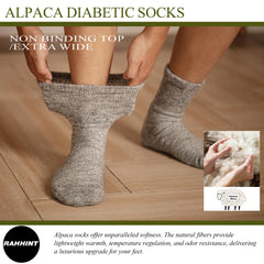 Rahhint diabetic socks; seamless toe design reduces irritation during daily wear