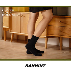 Rahhint wide-loose-fit socks offer roomy toe area for comfort.