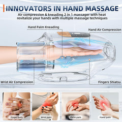 Rainbow Forest Hand Massager 360-degree air compression for targeted relief