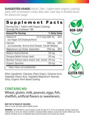 Rainbow Light Calcium Complex tablets close-up for daily bone support