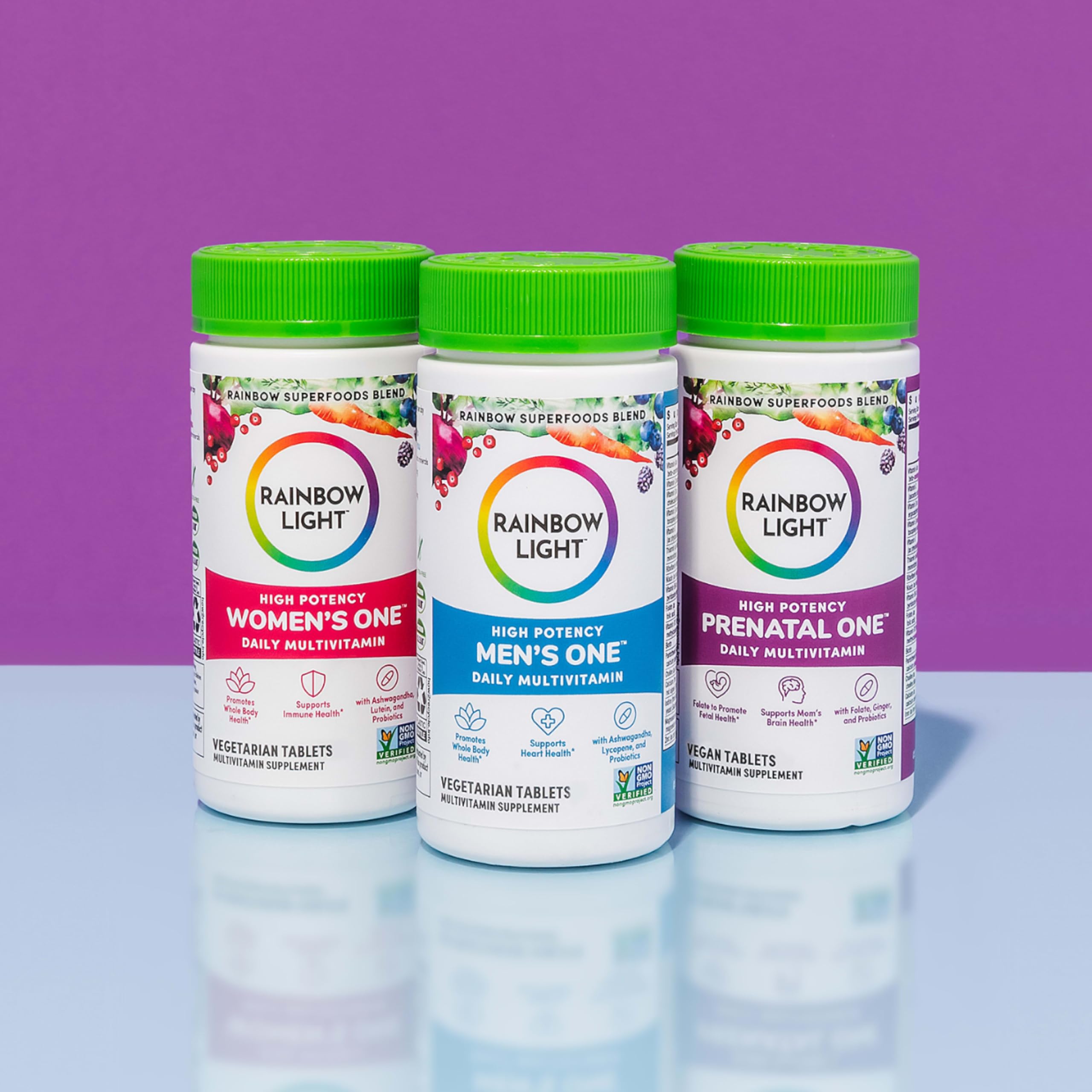 Rainbow Light Women's One powder being measured for daily supplementation.