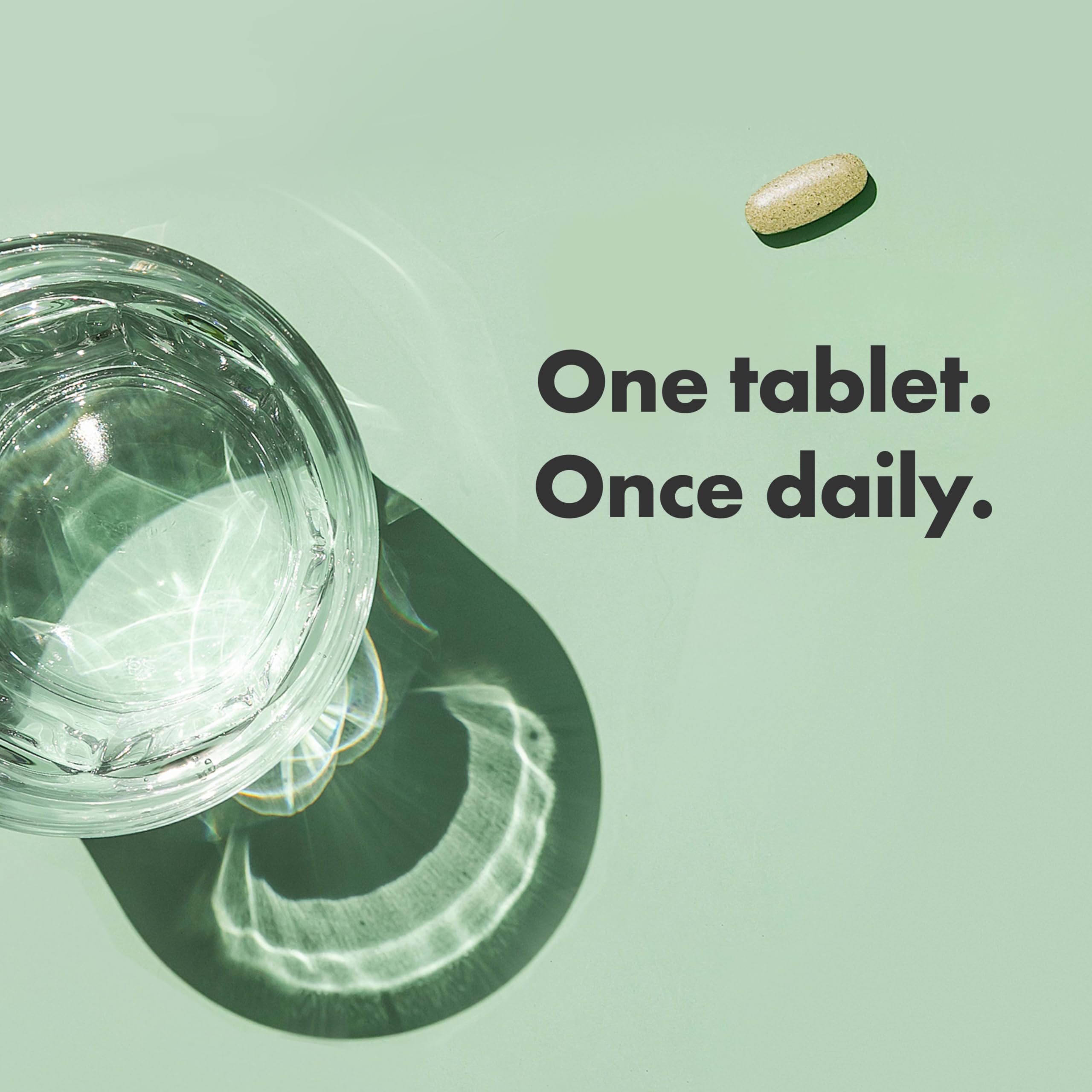 Rainbow Light Women's One powder stirred into a smoothie for convenience.