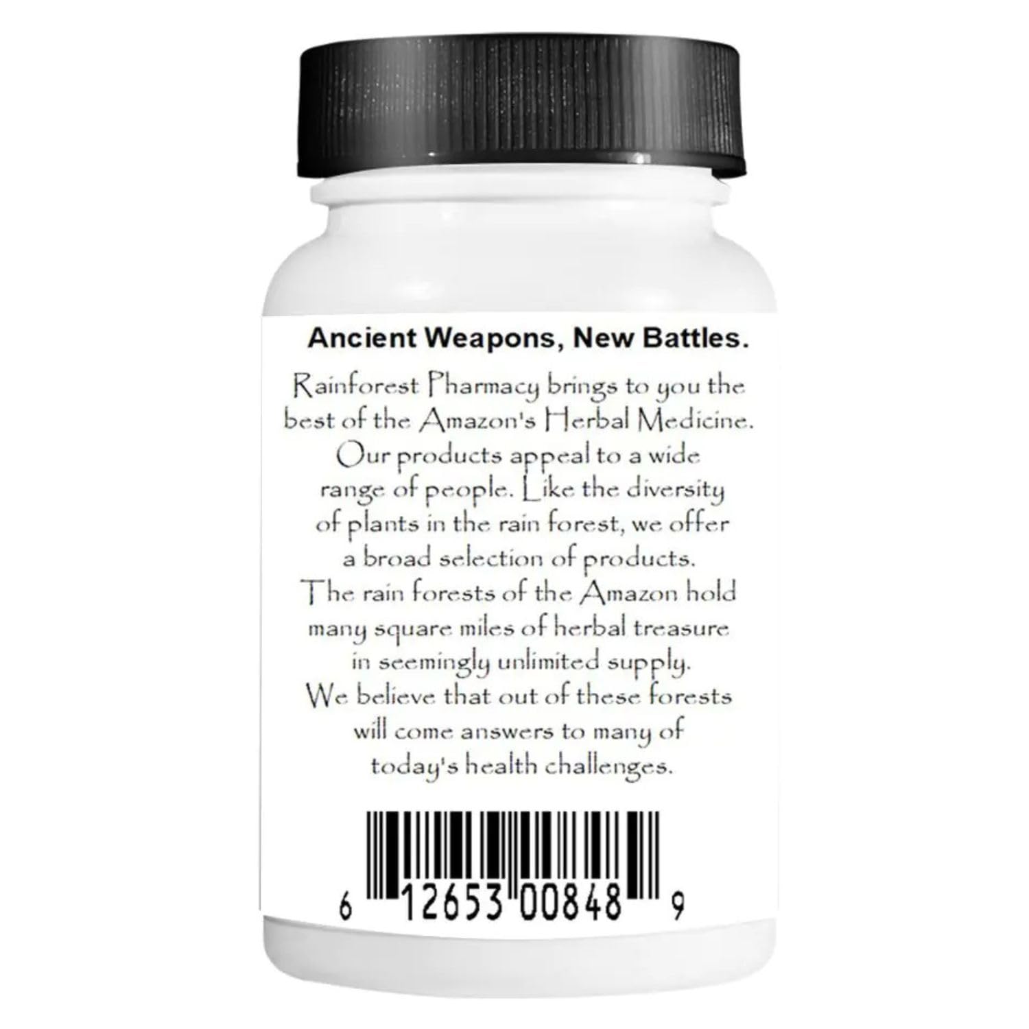 Rainforest Pharmacy Amazon Lung Support capsules displayed for easy daily wellness routine.
